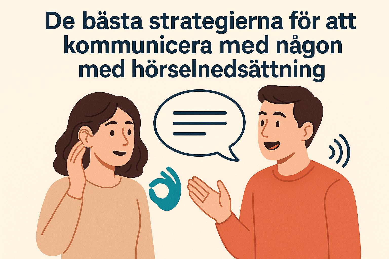 De bästa strategierna för att kommunicera med någon med hörselnedsättning