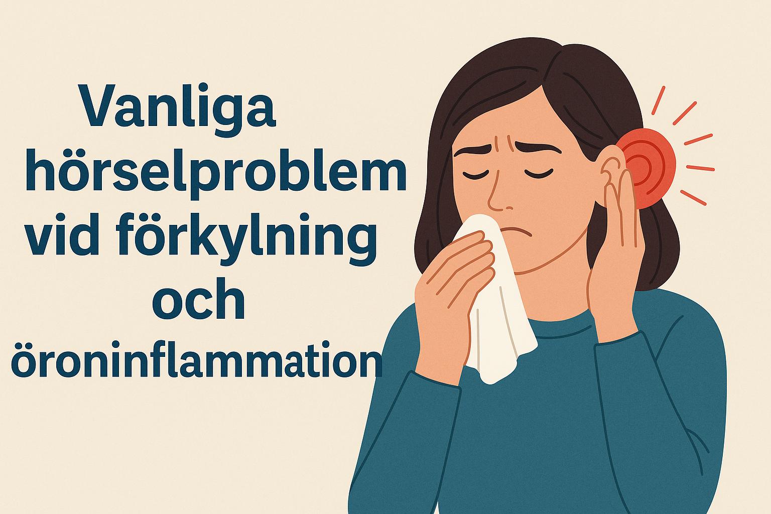 Vanliga hörselproblem vid förkylning och öroninflammation