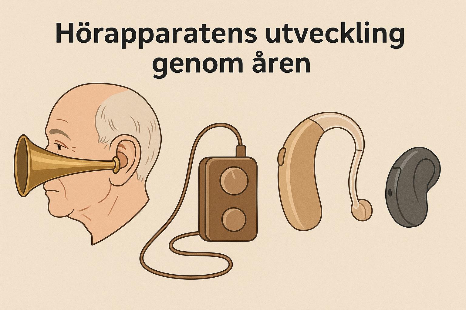 Hörapparatens utveckling genom åren
