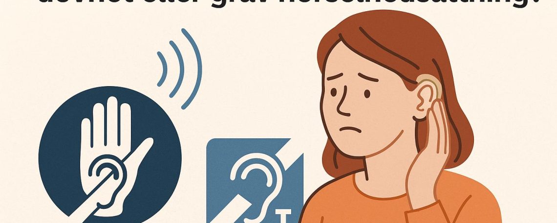 Vad kan du göra om du lider av dövhet eller grav hörselnedsättning?