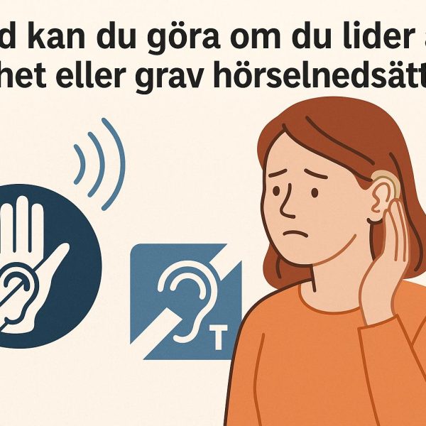 Vad kan du göra om du lider av dövhet eller grav hörselnedsättning?