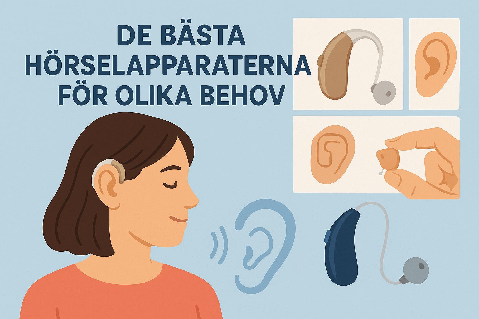 De bästa hörselapparaterna för olika behov