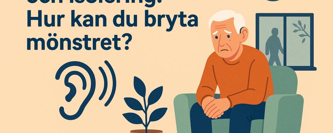 Hörselnedsättning och isolering: Hur kan du bryta mönstret?