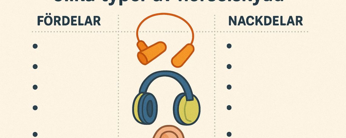Fördelar och nackdelar med olika typer av hörselskydd