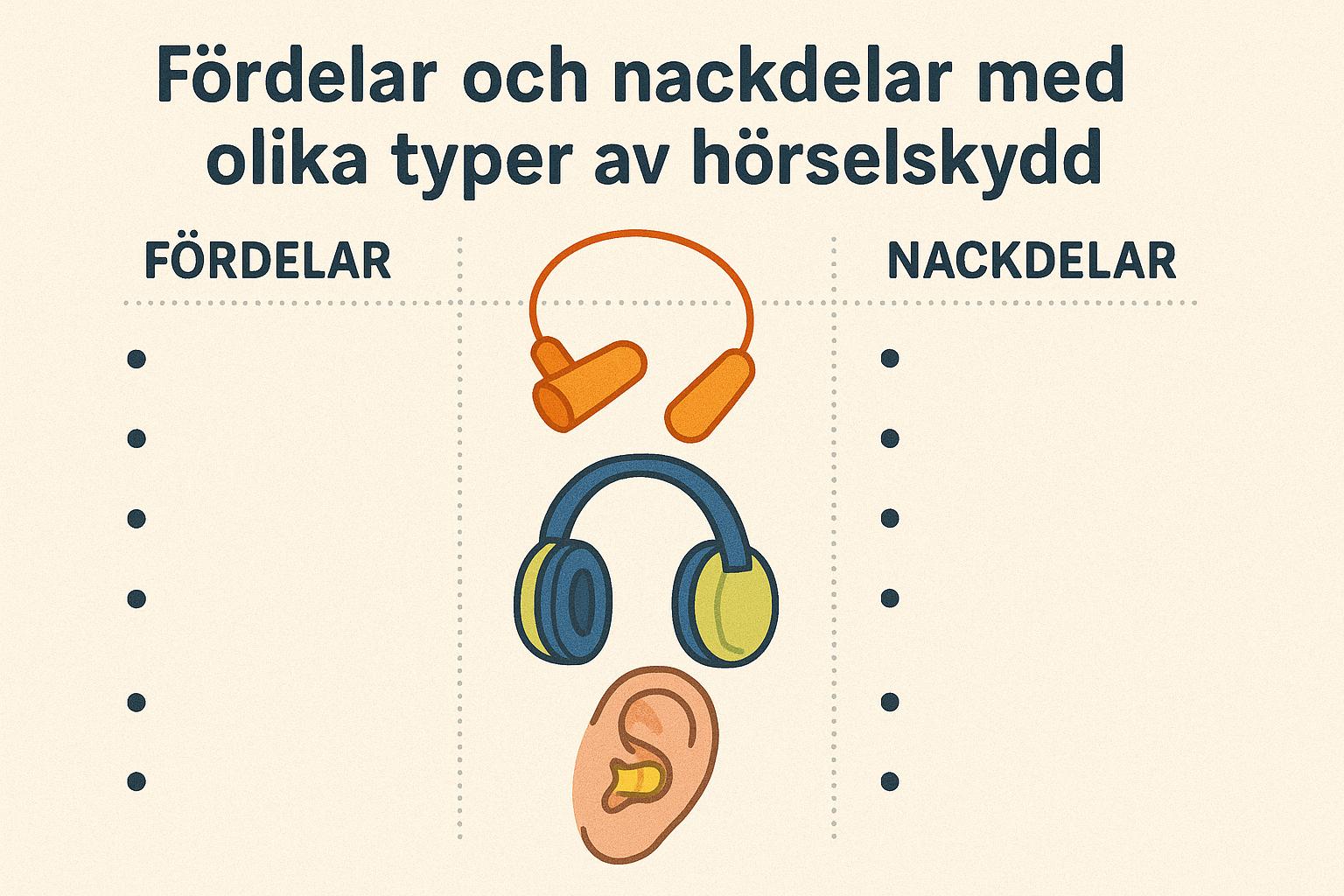 Fördelar och nackdelar med olika typer av hörselskydd
