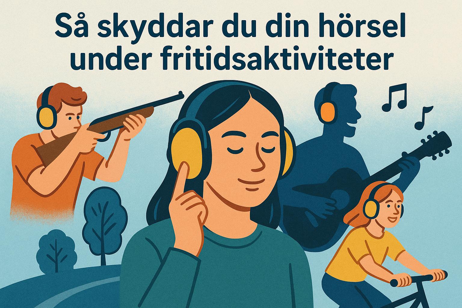 Så skyddar du din hörsel under fritidsaktiviteter