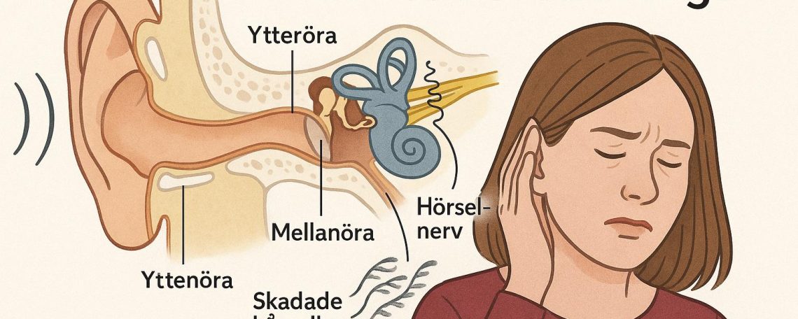 Vad innebär en sensorineural hörselnedsättning?
