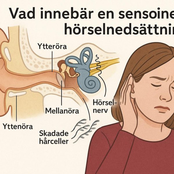 Vad innebär en sensorineural hörselnedsättning?