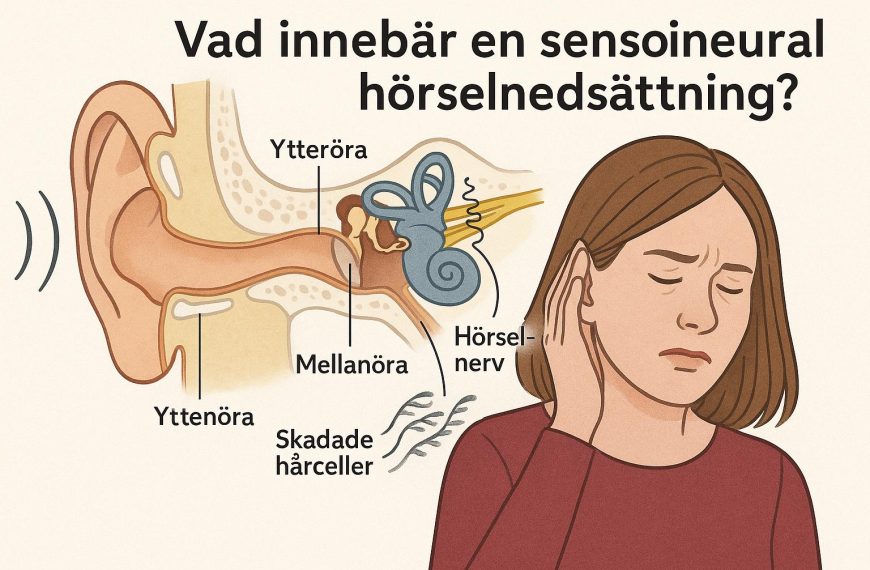 Vad innebär en sensorineural hörselnedsättning?
