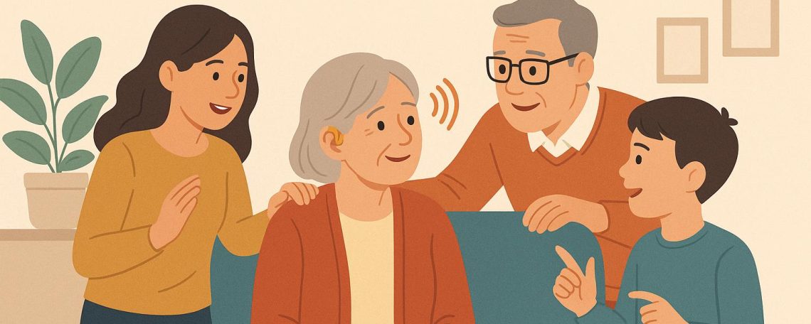 Hur kan familjemedlemmar hjälpa personer med hörselskador?