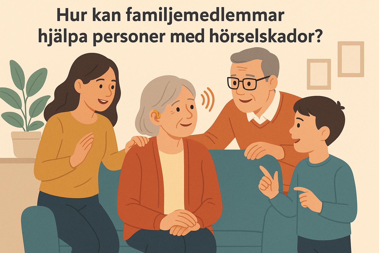 Hur kan familjemedlemmar hjälpa personer med hörselskador?