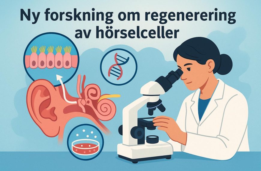Ny forskning om regenerering av hörselceller