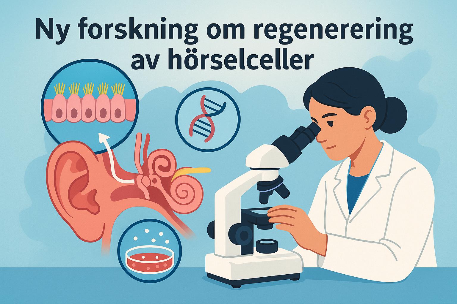 Ny forskning om regenerering av hörselceller