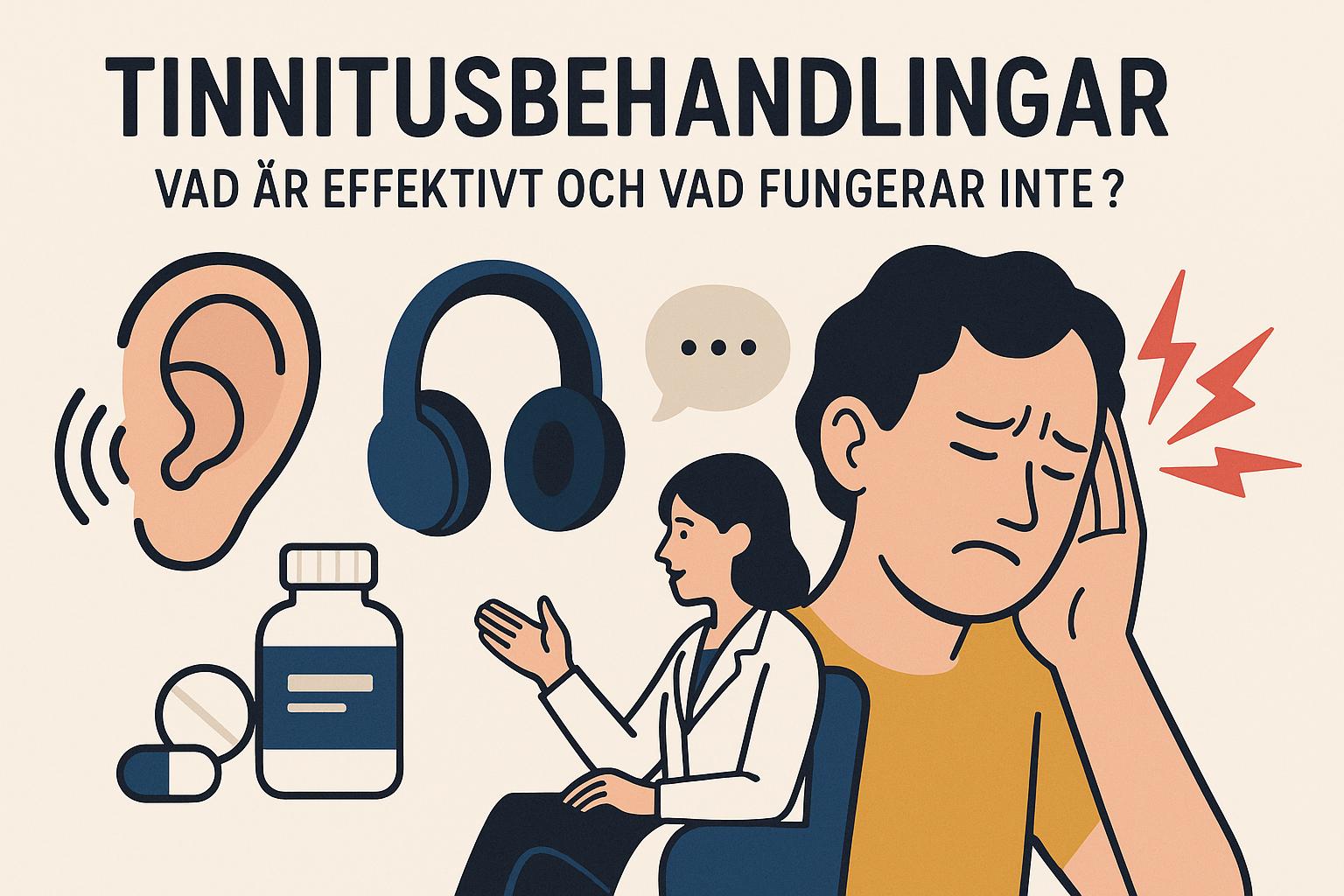 Tinnitusbehandlingar: Vad är effektivt och vad fungerar inte?