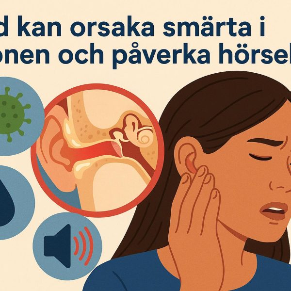 Vad kan orsaka smärta i öronen och påverka hörseln?