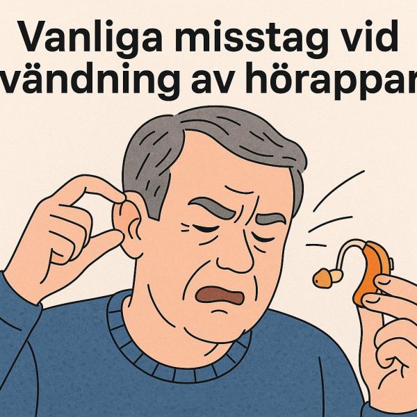 Vanliga misstag vid användning av hörapparater