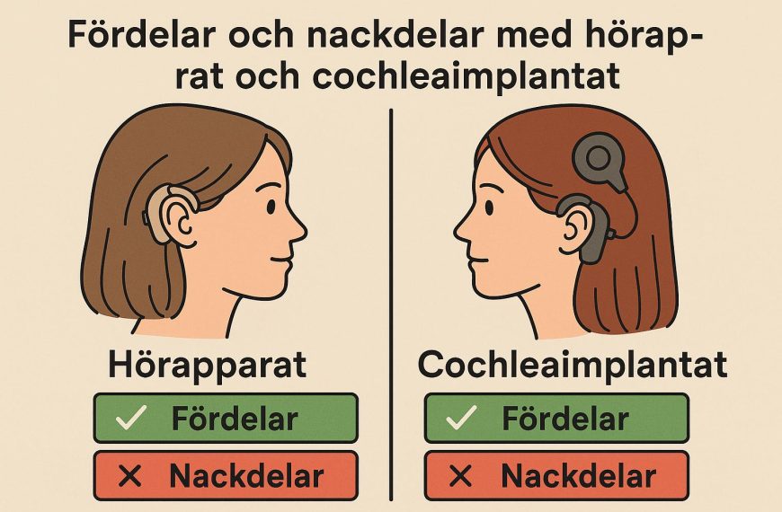 Fördelar och nackdelar med hörapparat och cochleaimplantat